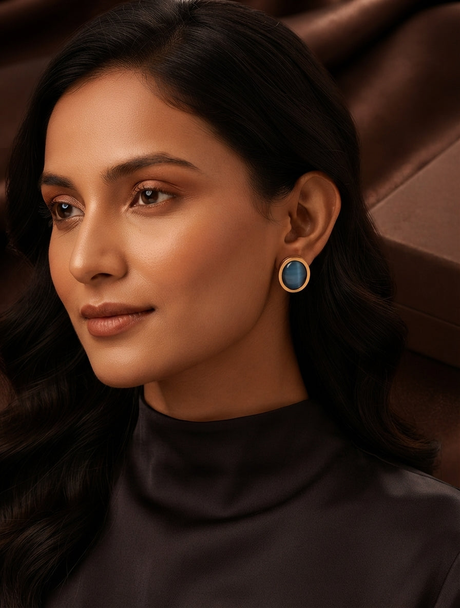 Ocean Glow Stud Earrings