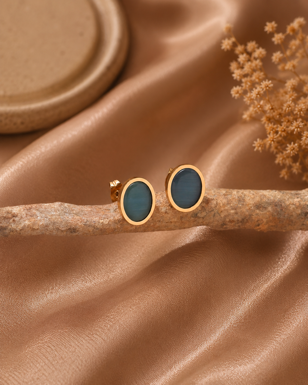 Ocean Glow Stud Earrings
