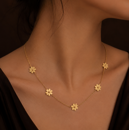 Daisy Trail Chain Necklace